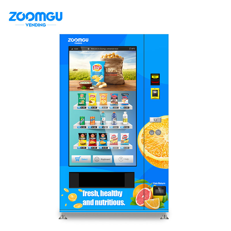 Zoomgu Full Cover Screen Healthy Food Vachine Machine